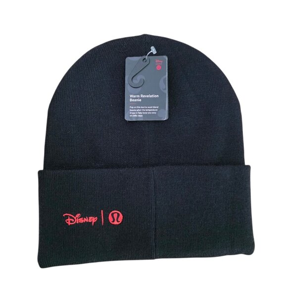 Lululemon x Disney Mickey Mouse Warm Revelation Beanie Black One Size NWT
